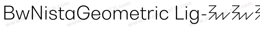 BwNistaGeometric Lig字体转换